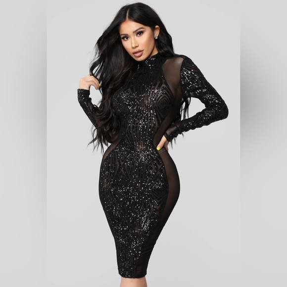 Fashion Nova “Mind Games Sequin” dress. - Picture 4 of 6